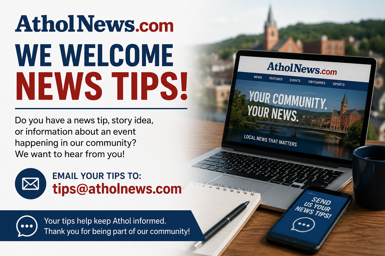 AtholNews.com Welcomes Community News Tips
